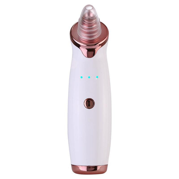 White and rose gold electronic device on a white background