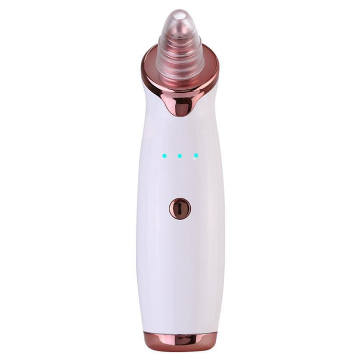 White and rose gold electronic device on a white background