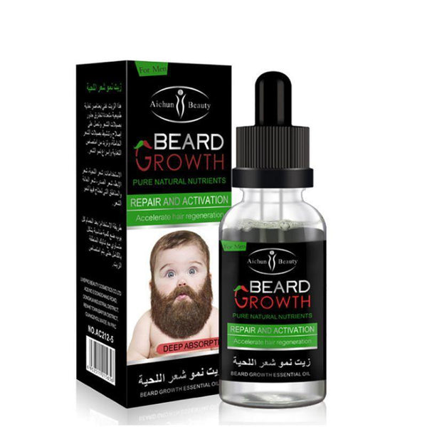 Beard Essential Oil - Professional Natural Growth Moisturizing Shine Softness