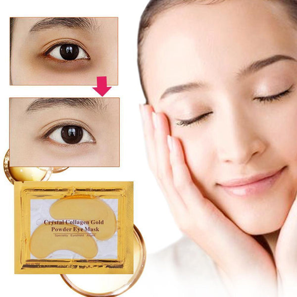 Gold Eye Patches - Luxurious Crystal Collagen 10X Absorption Anti-Aging