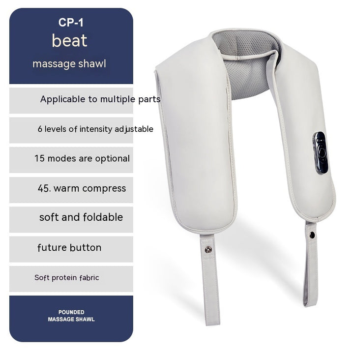 Shoulder neck massager clip 90min battery wireless