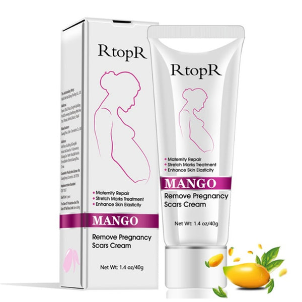 RtopR Mango Remove Pregnancy Scars Cream packaging on a white background