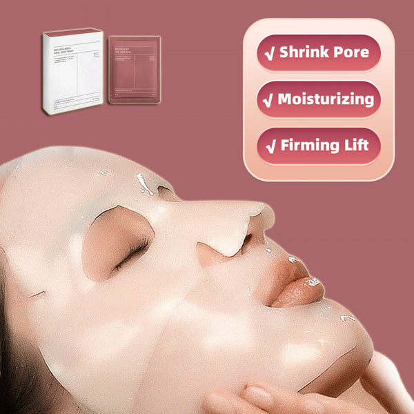 Collagen Face Mask Set - Professional 5-in-1 Rejuvenation Pore Minimizing Firming