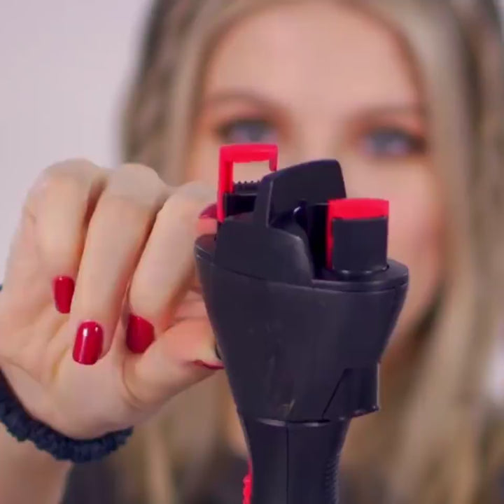 Automatic hair braider USB electric 3-step twisting hair styling demonstration tutorial