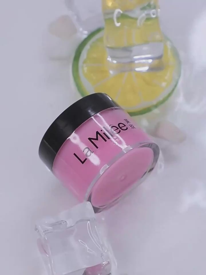 Lip care treatment application tutorial showing moisturizing benefits