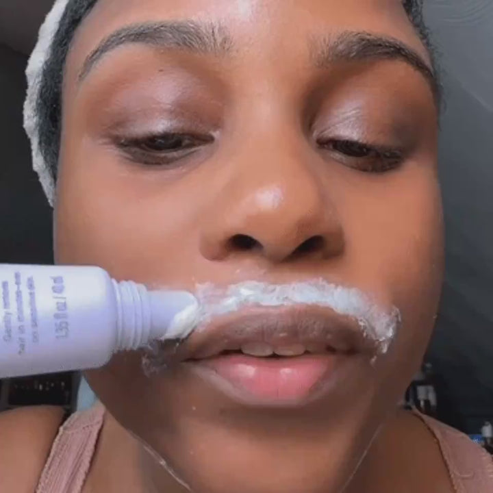 Hair removal cream gentle facial moisturizing plant extract women application tutorial
