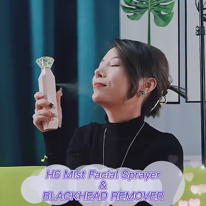 2-in-1 blackhead remover vacuum pore cleaner acne oxygen injection 30-60KPa suction demo
