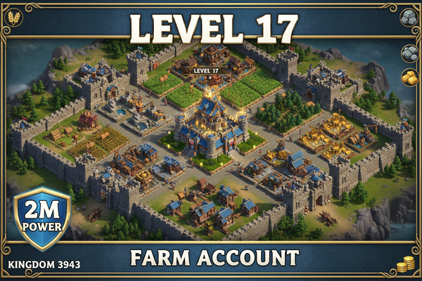 Rise of Kingdoms Farm Account Level 17